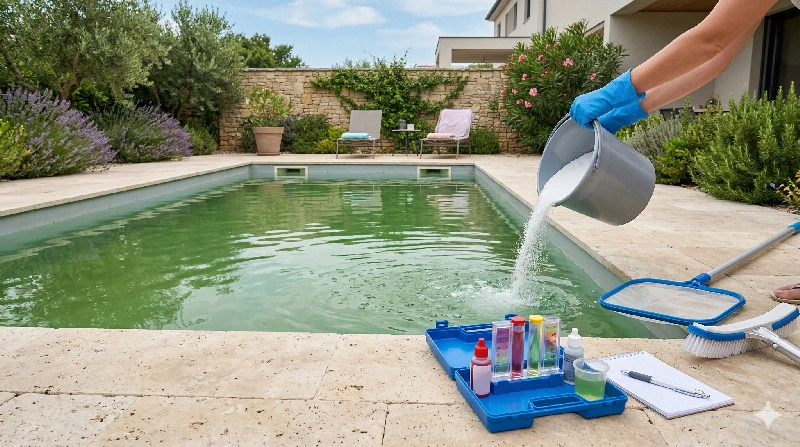 Chlor-Schock im Pool: Wann nötig und richtig dosieren