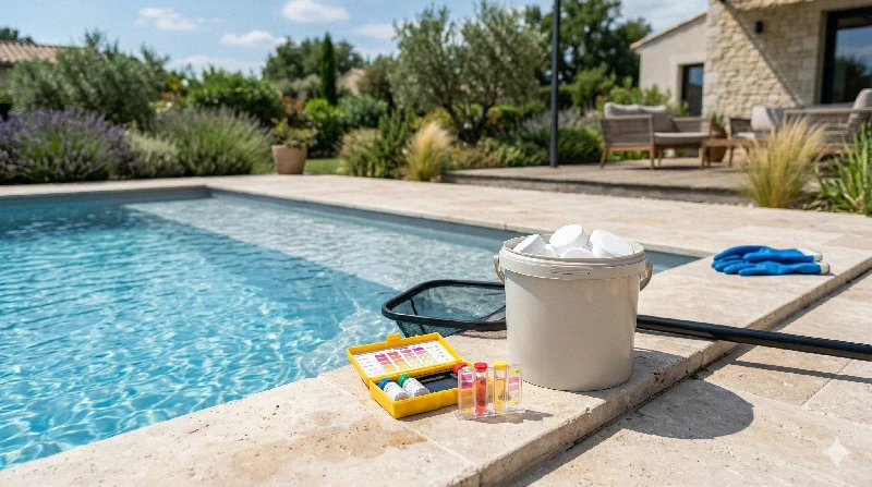 Chlor-Tabletten für den Pool richtig anwenden
