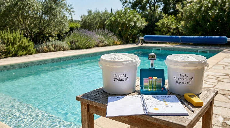 Stabilisiertes oder unstabilisiertes Chlor im Pool?