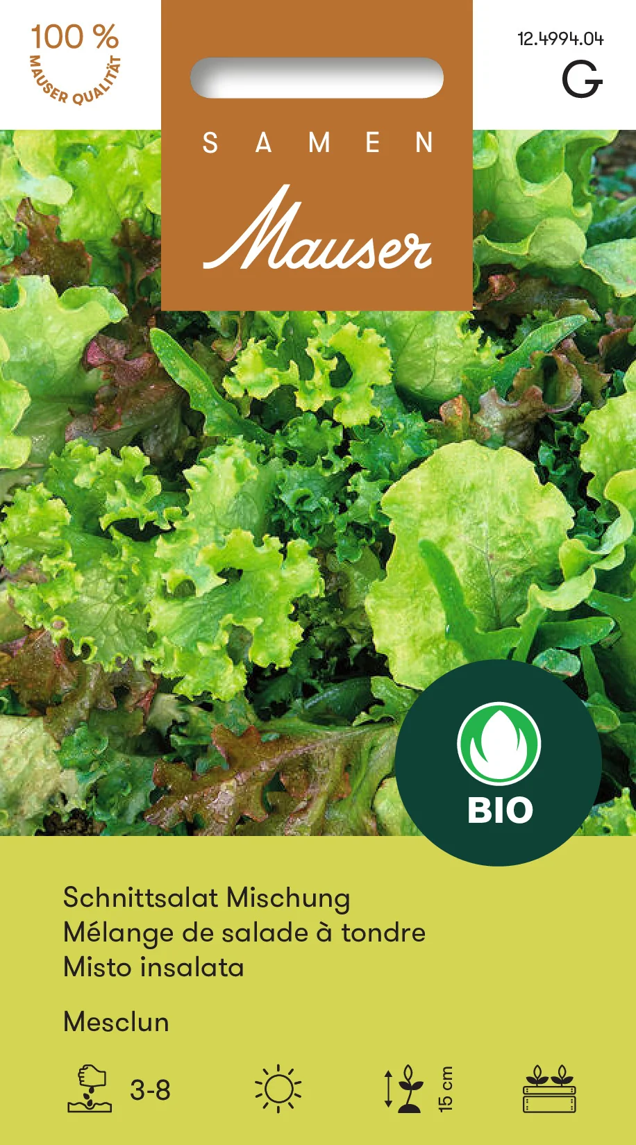Knospe Bio Schnittsalat Mischung Mesclun