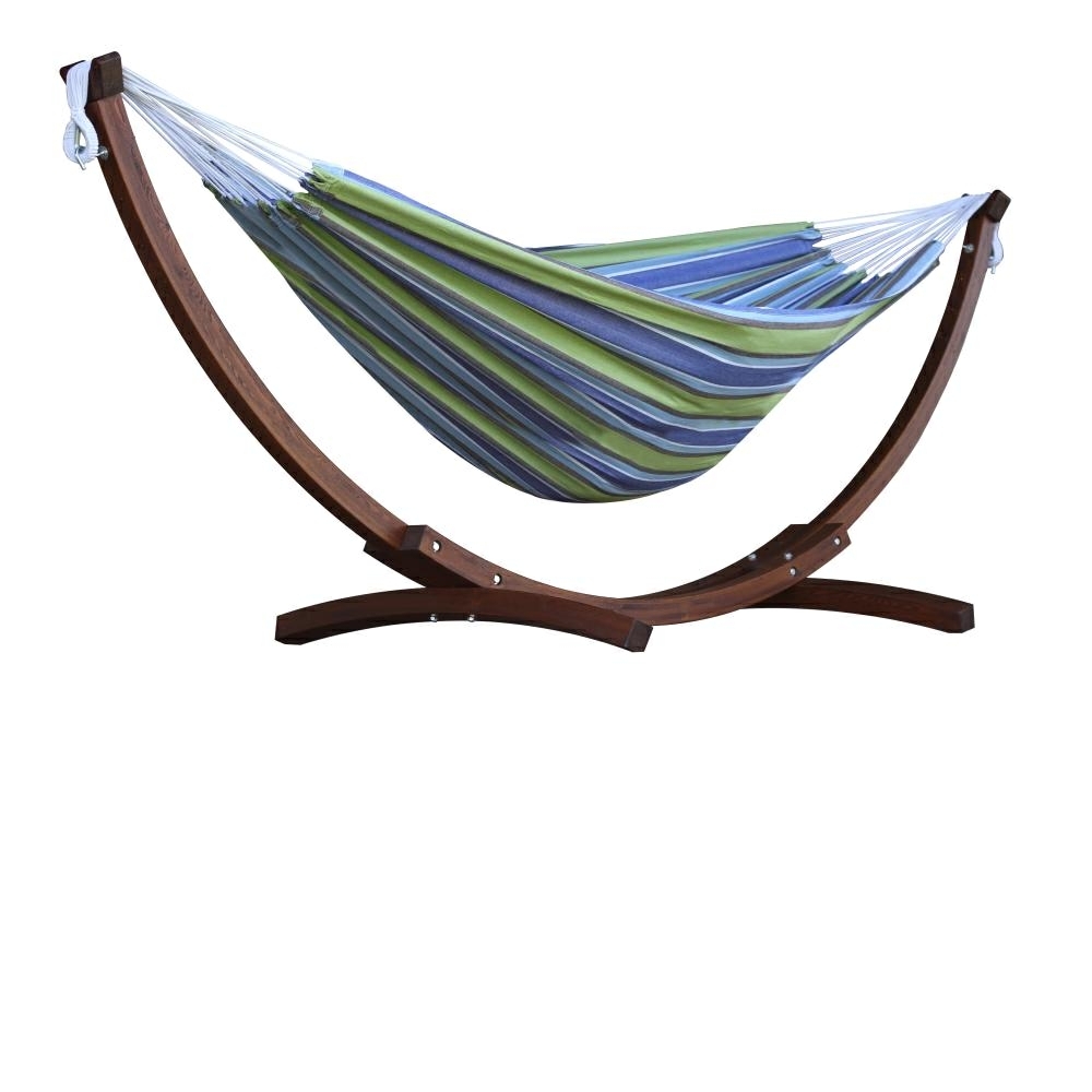 Hamac Brésilien 2 places avec support en bois - Oasis