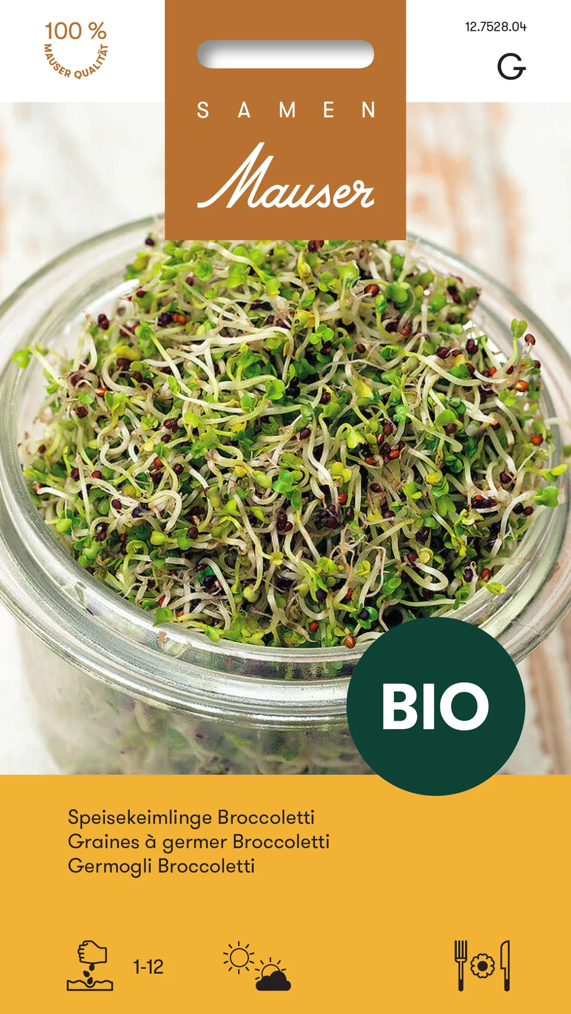 Germes de graines Broccoletti bio