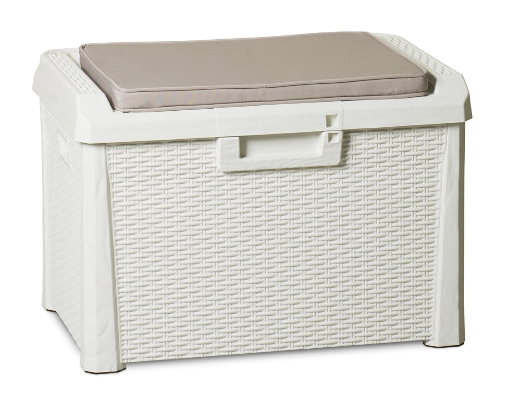 Gartenbox Santorini Plus 125 Liter - Milchweiss