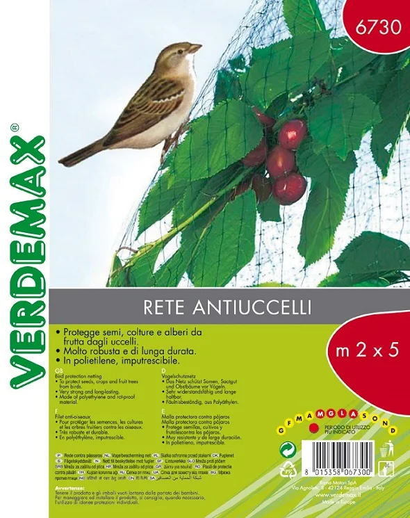 Verdemax Filet anti-oiseaux 4 x 6 m