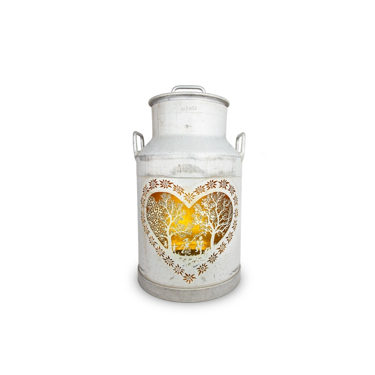 Lanterne Pot à lait "L'Originale - Les Amoureux"