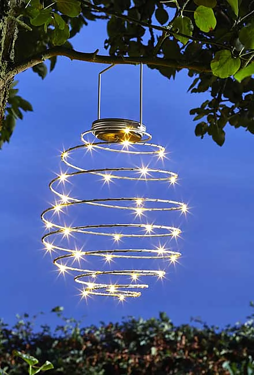 Solar-Spiralleuchte SpiraLight Silber