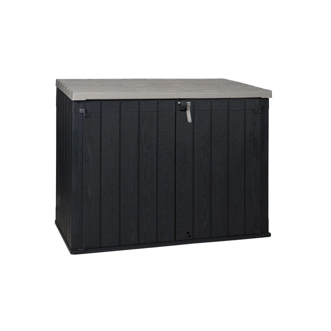 Coffre de jardin Stora Way Plus 2XL 2270 litres - Anthracite foncé | gris chaud