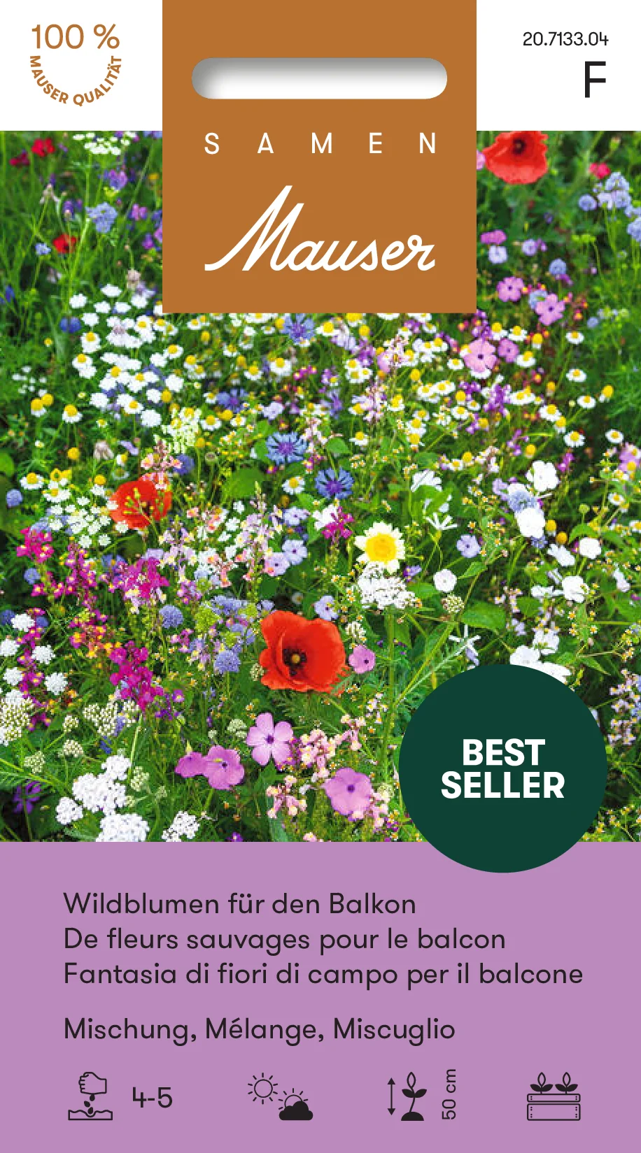 Mélange de fleurs sauvages pour le balcon