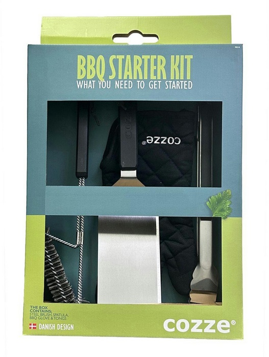 Set d'ustensiles pour barbecue et plancha - 4 pièces