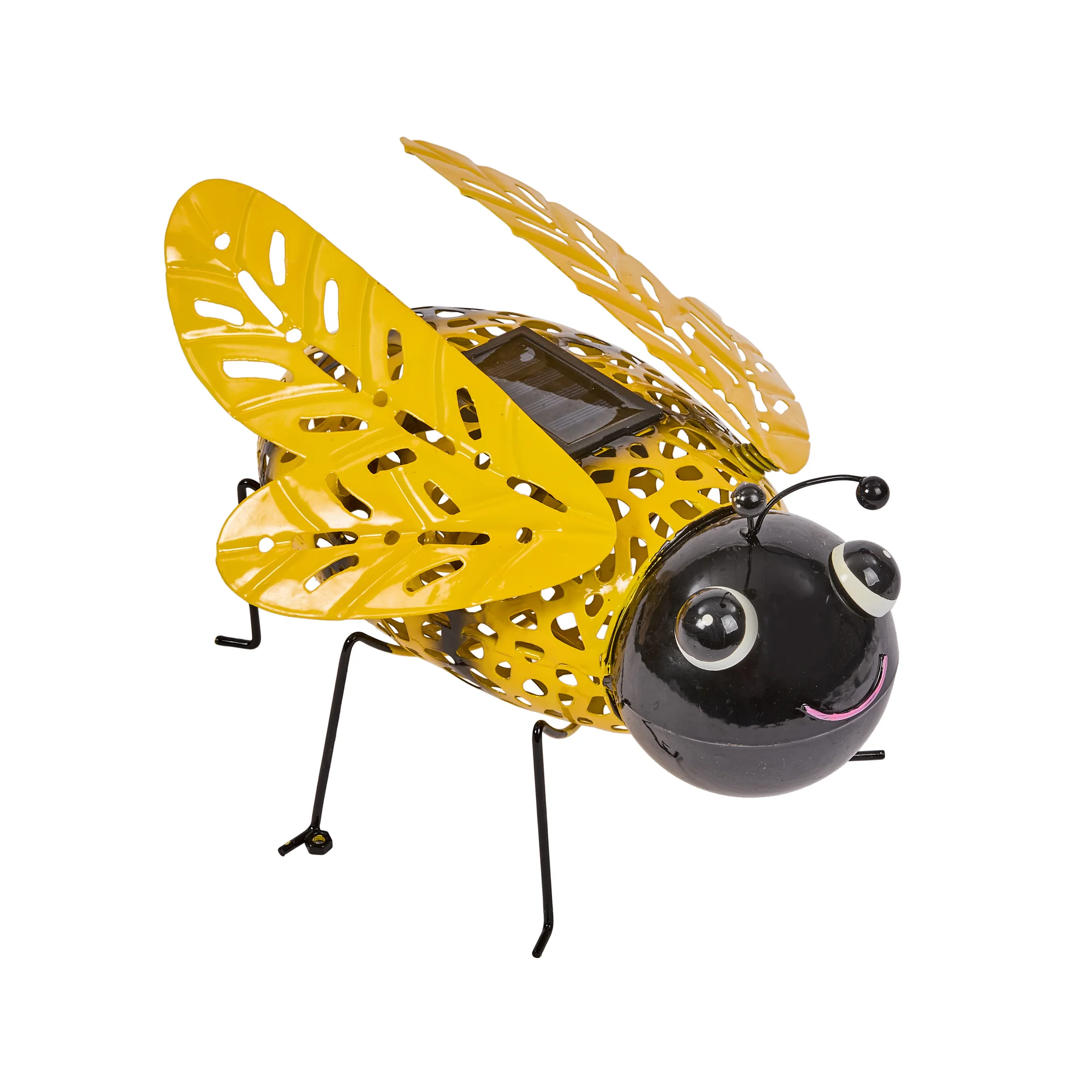 Solar-Silhouette Biene Buzzy Bee, Metall
