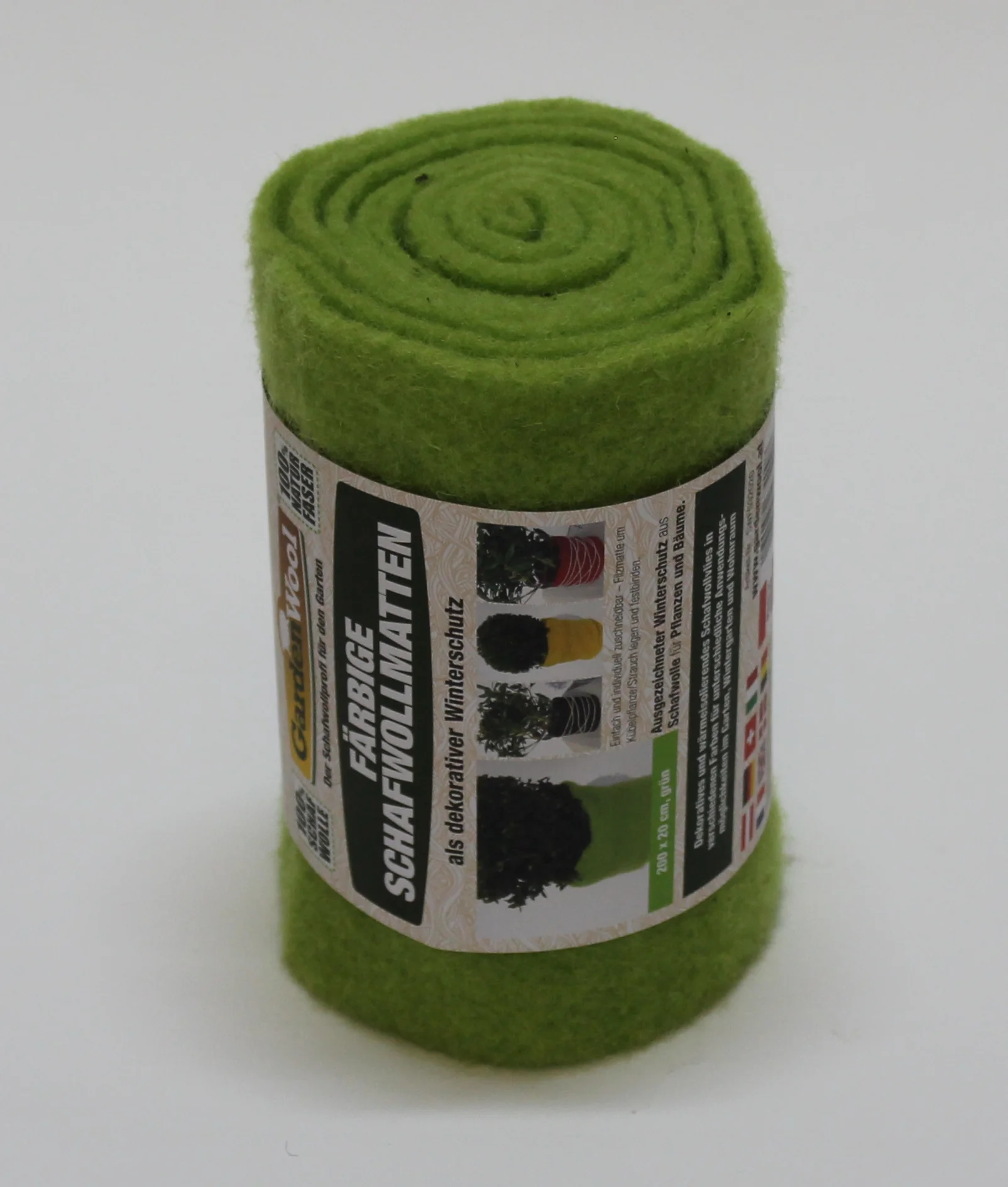 GardenWool® Natte de protection hivernale verte, 200 × 20 cm