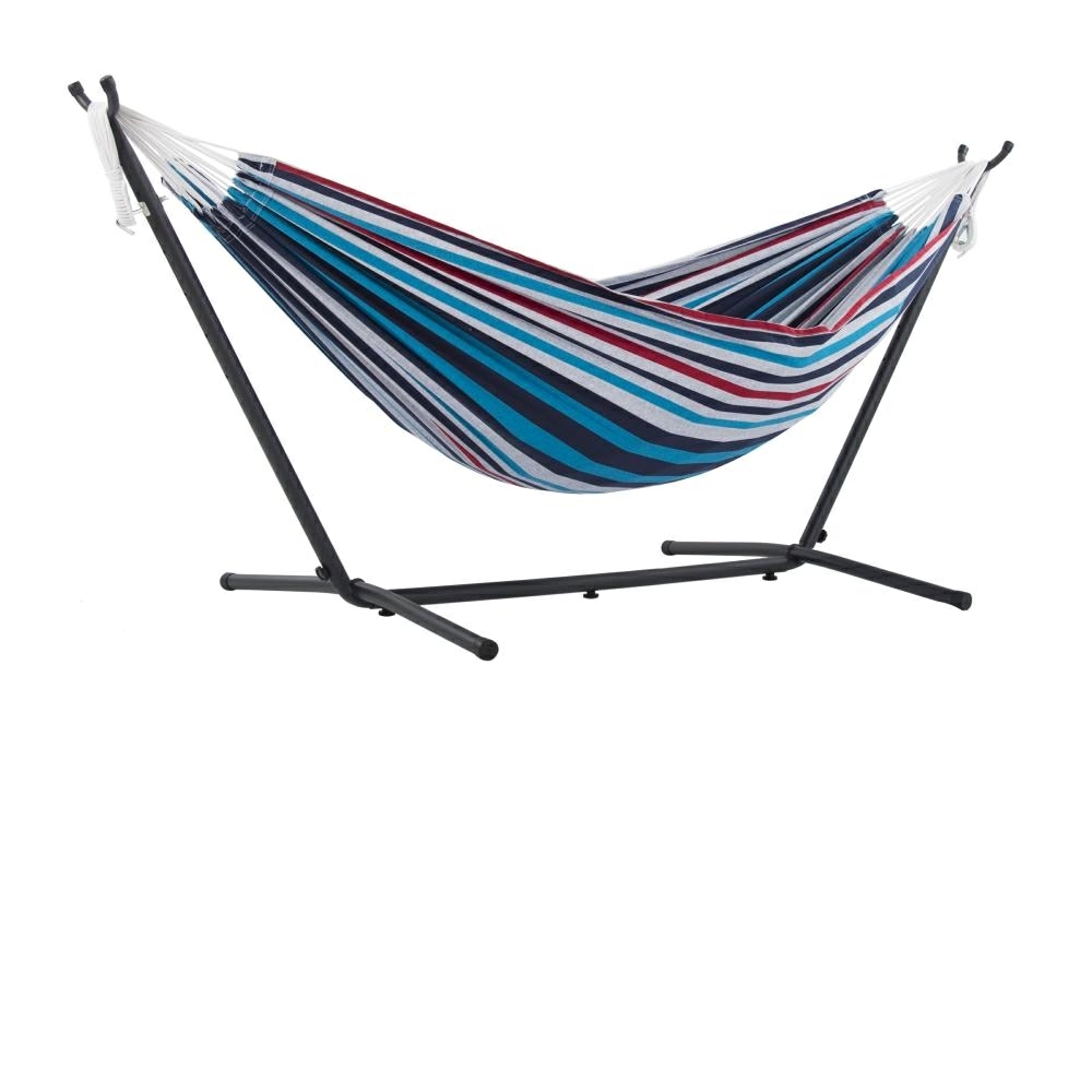 Hamac Brésilien 2 places avec support en acier - Denim