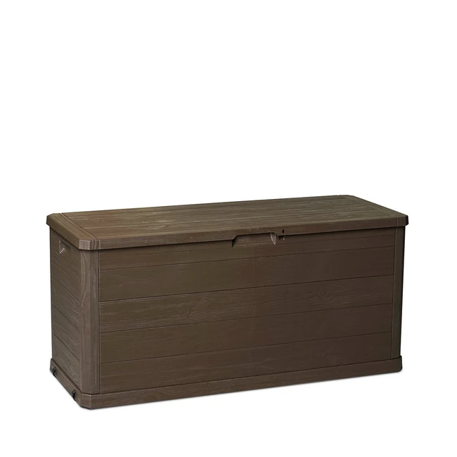 Coffre de jardin 280 litres Woody - Marron
