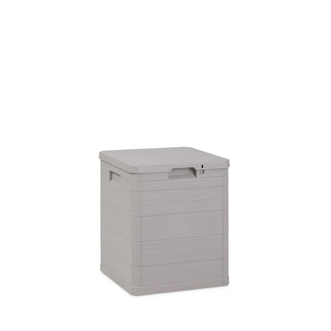 Gartenbox 90 Liter Woody - Warmgrau
