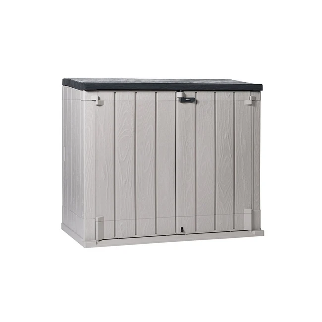 Coffre de jardin Stora Way Plus XL 1270 litres - Gris taupe | Anthracite foncé