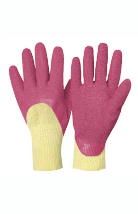 Gant multi-usages latex Rostaing FUSHIA, taille 8 (M)