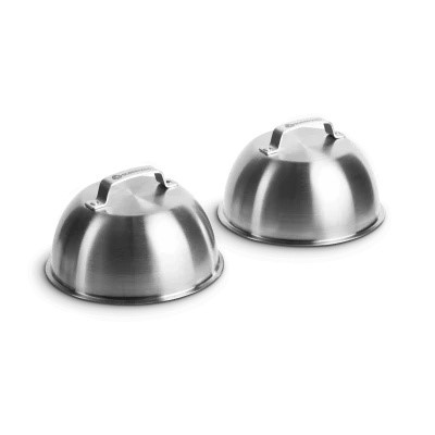 Cloches à hamburger en acier inoxydable – lot de 2