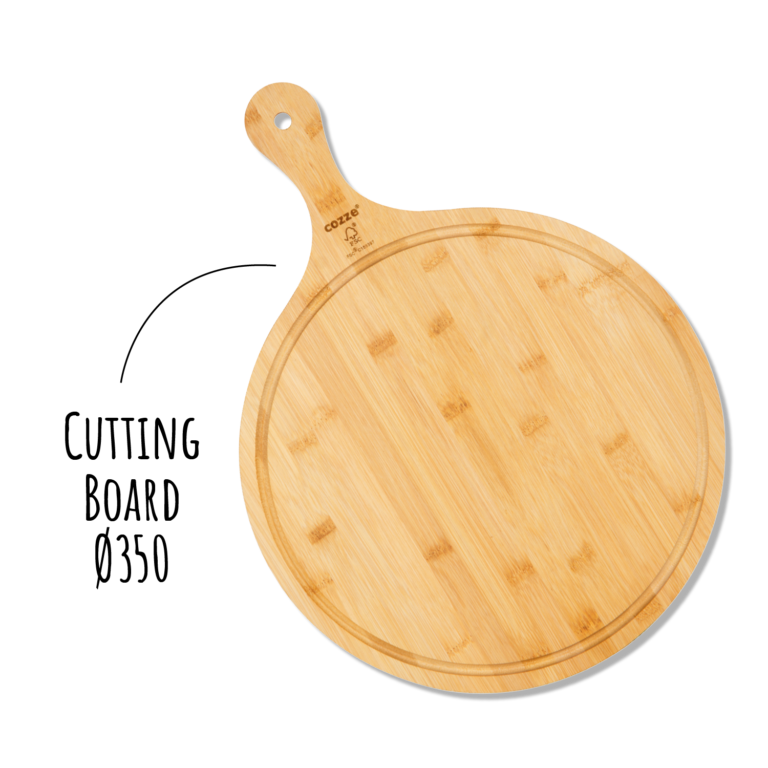 Planche à découper pour pizza avec poignée - 35cm