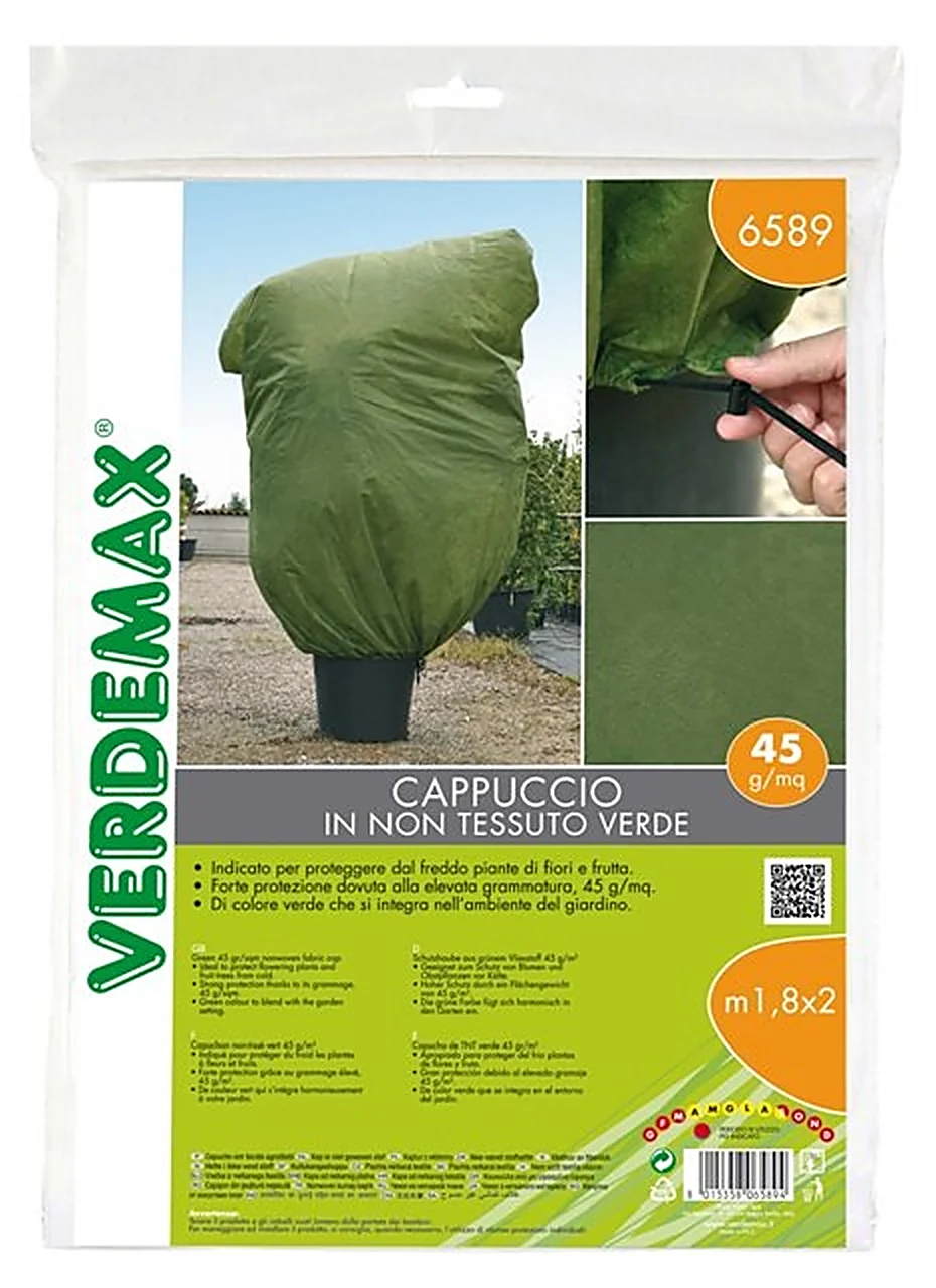 Verdemax Capuchon d'hivernage Cappuccio vert 1.8 × 2 m