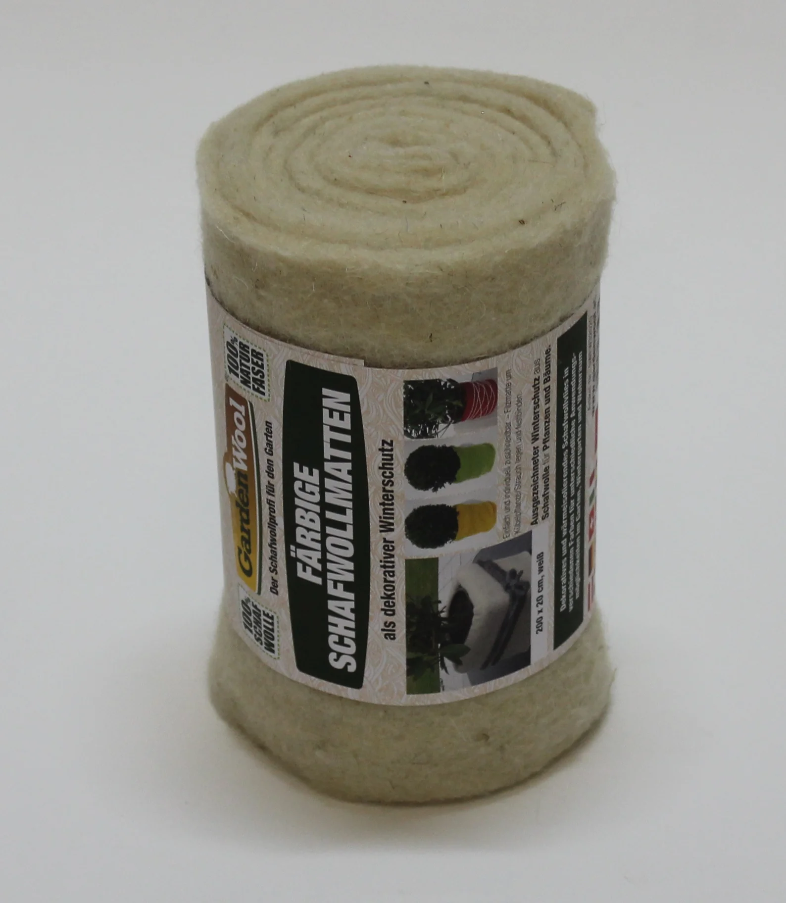 GardenWool® Natte de protection hivernale blanc nature, 200 × 20 cm