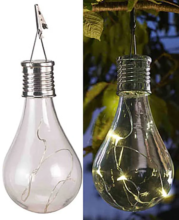 Solarleuchte Eureka! Glühbirne aus Glas