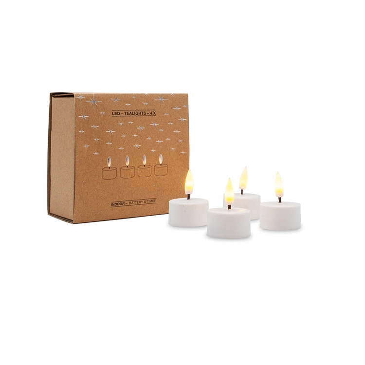 LED-Teelichter x4