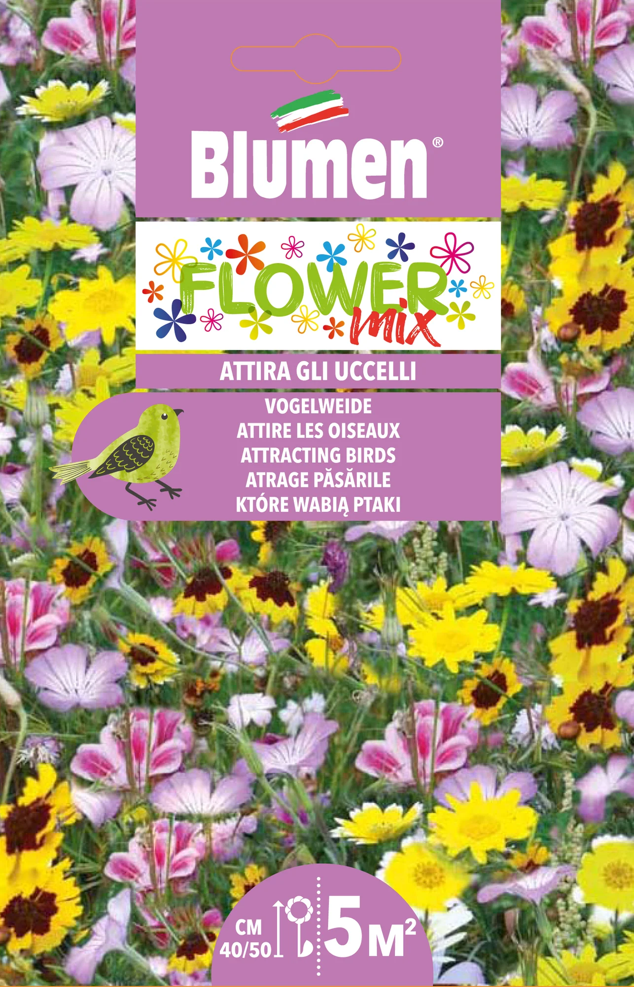 Mélange de fleurs pour oiseaux