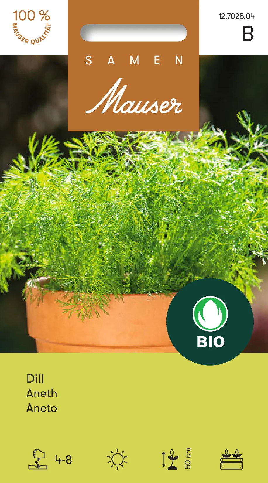 Knospe Bio Dill, einjähriger