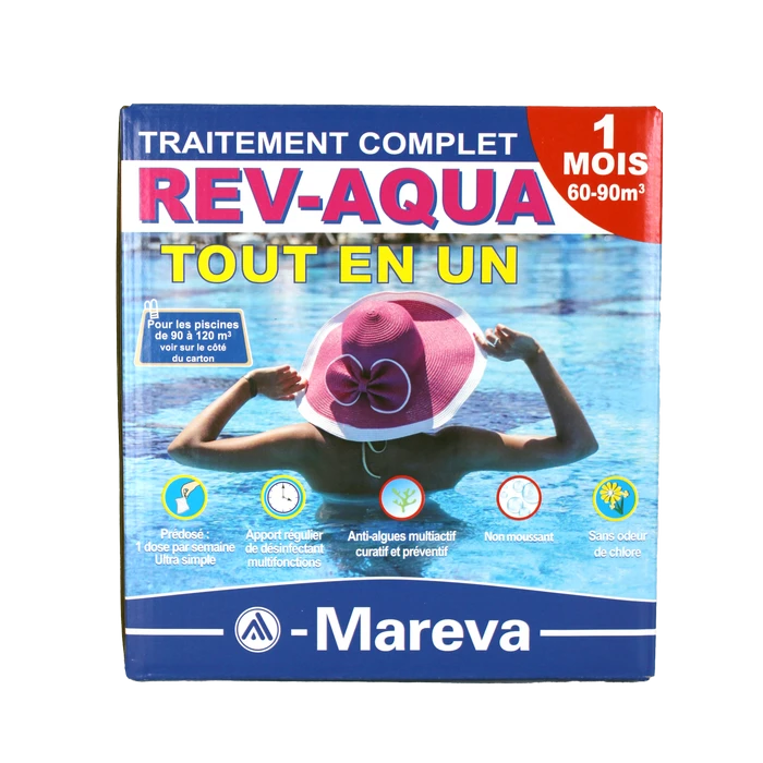 Komplettbehandlung Rev-Aqua für 60 bis 90 m3 - 1 Monat