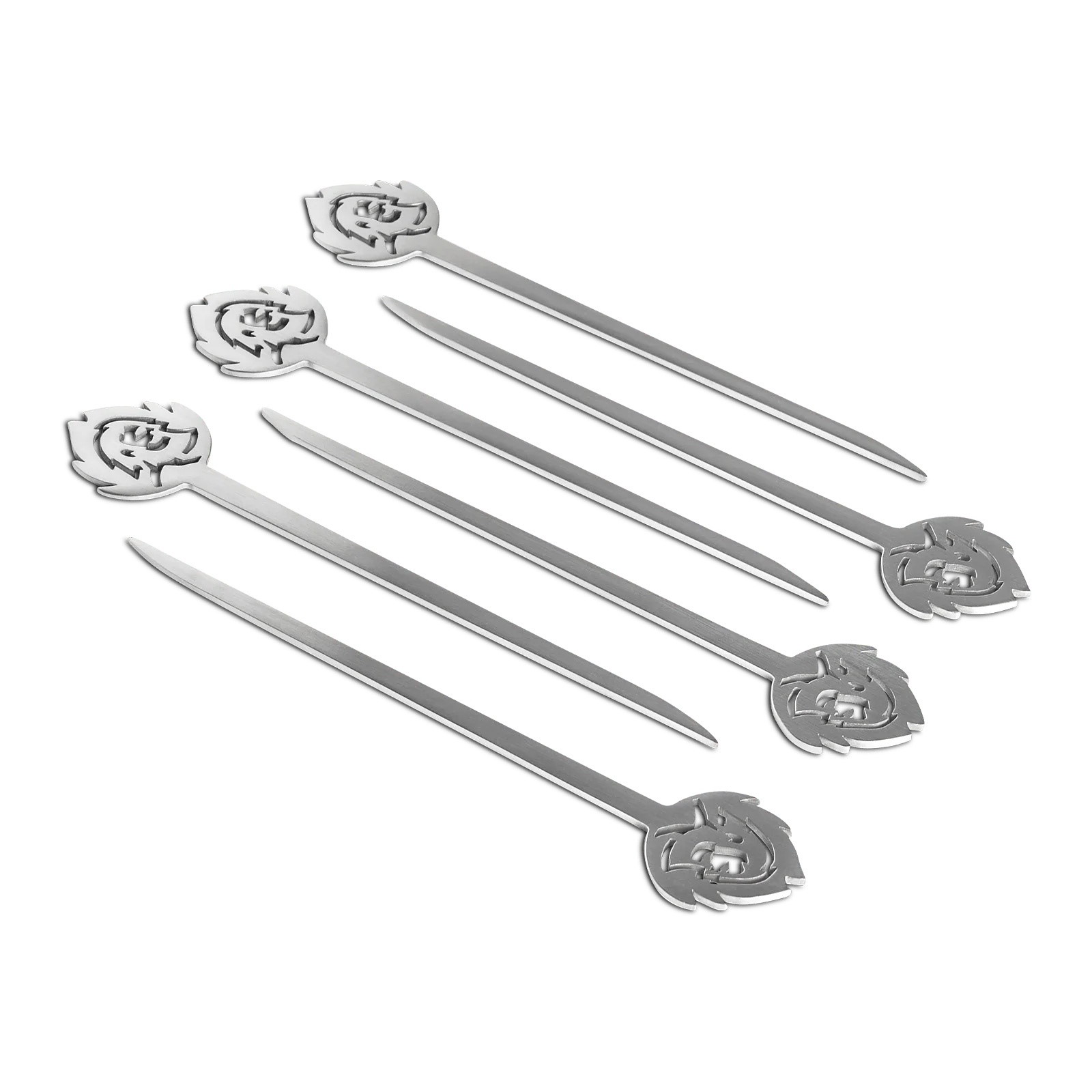Brochettes à burger en acier inoxydable – lot de 6