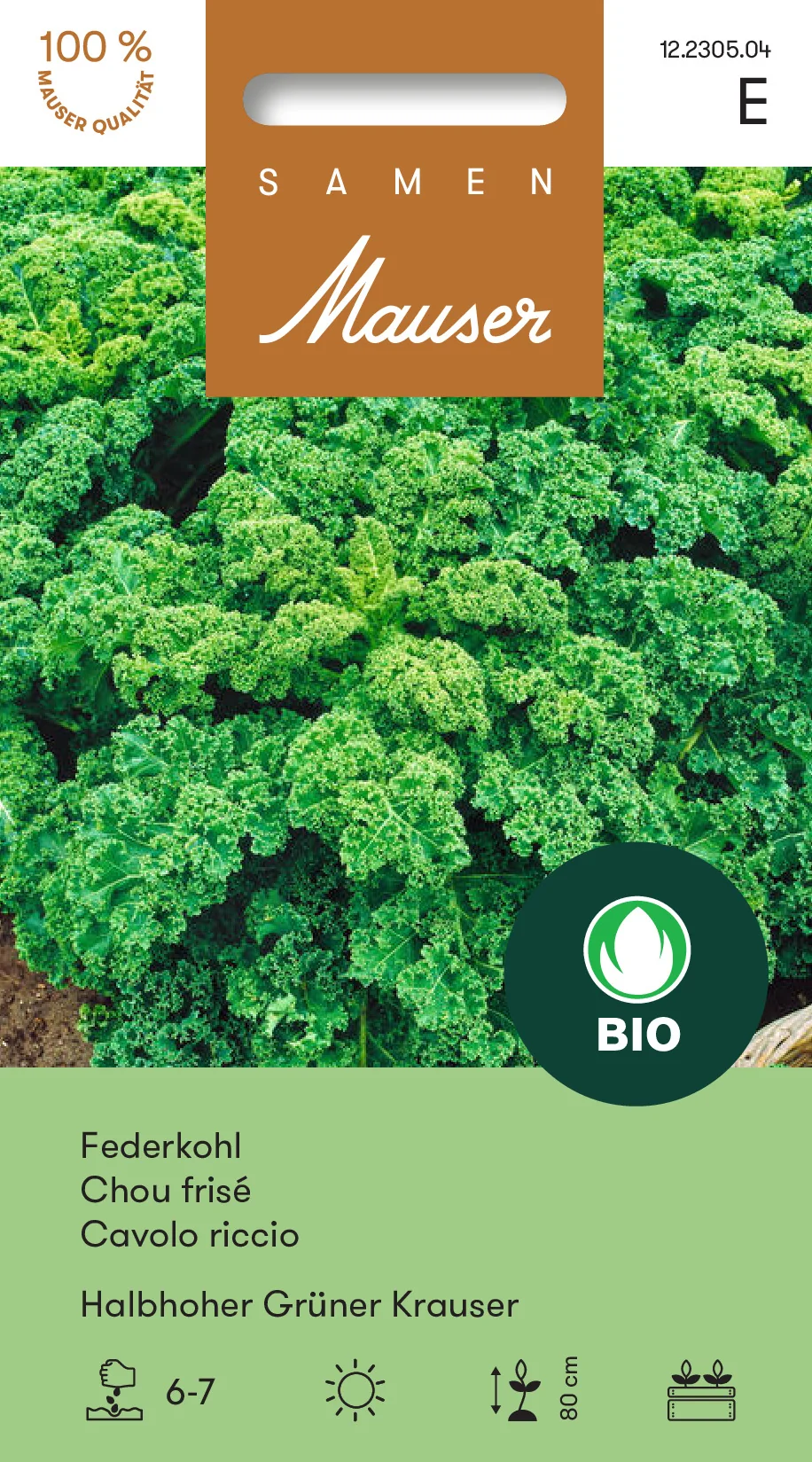 Bourgeon Bio Chou frisé Halbhoher Grüner Krauser