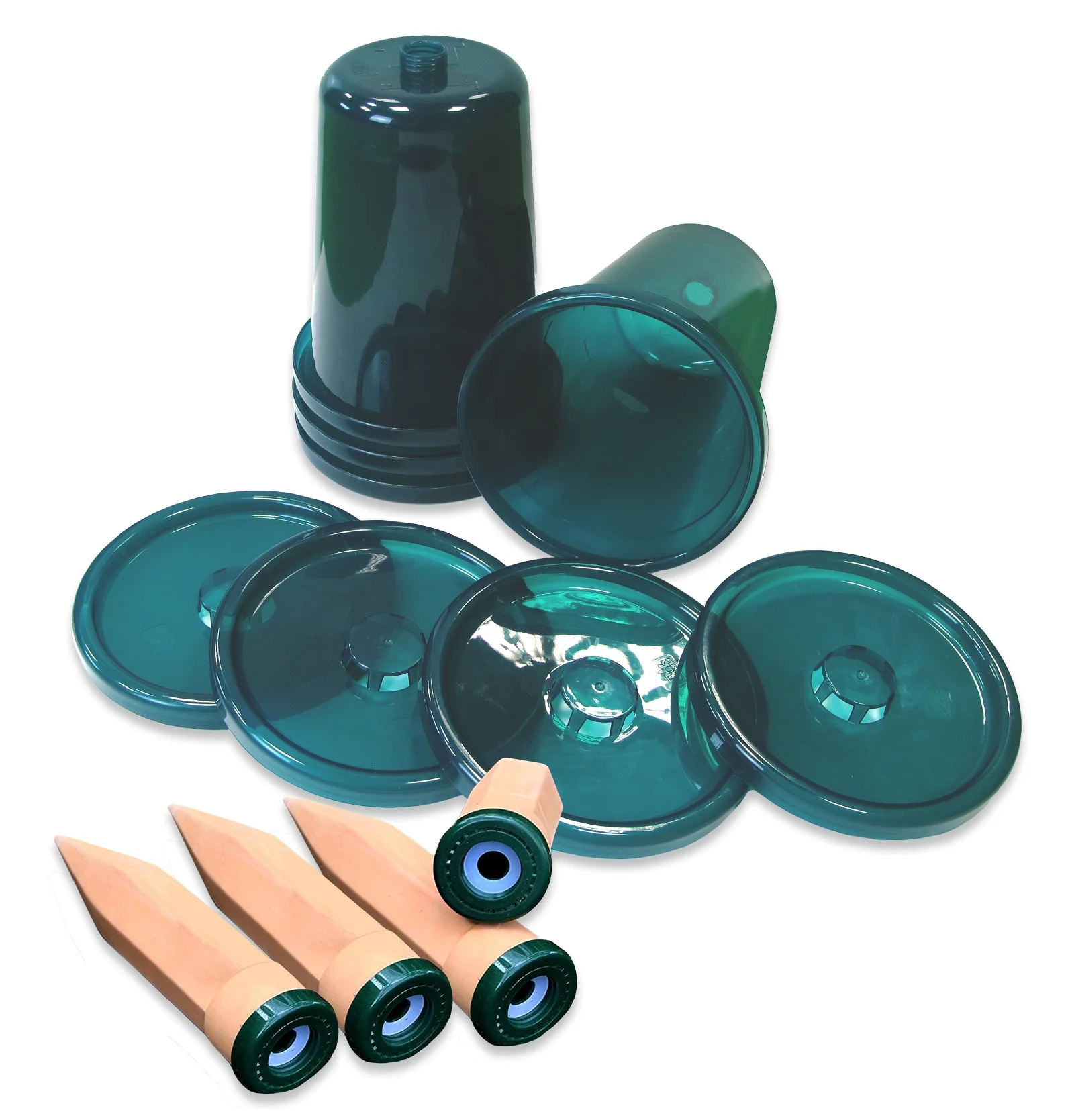 Bio Green Hydro Cup, set 4+4 (4 gobelets + 4 cônes en terre cuite)