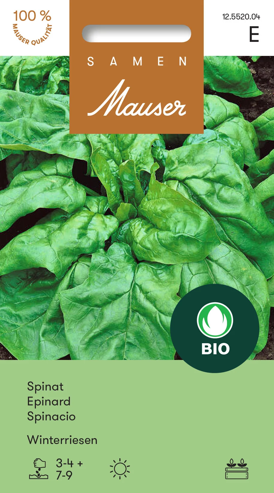 Knospe Bio Spinat Winterriesen