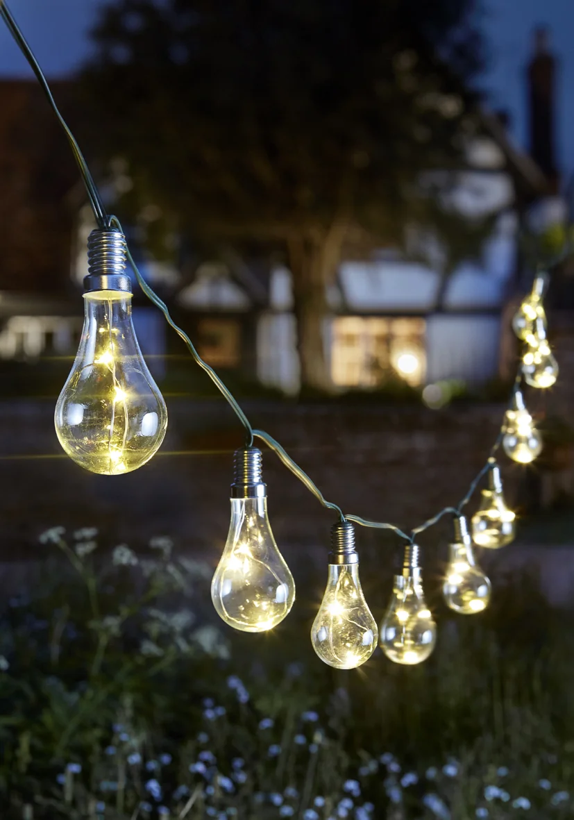 Solar-Lichterkette Eureka! mit 10 Glühbirnen