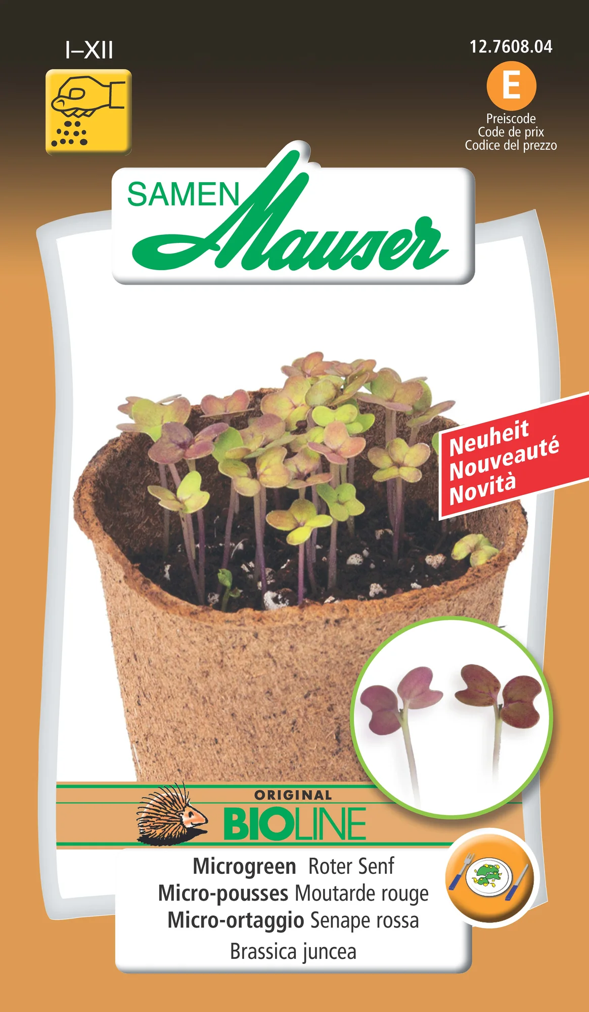 BIO-Micro-pousses Moutarde rouge