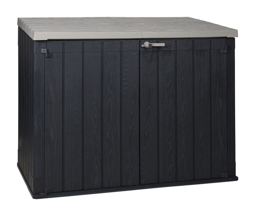 Gartenbox Storer Plus 2XL 2270 Liter - Dunkelanthrazit | Warmgrau