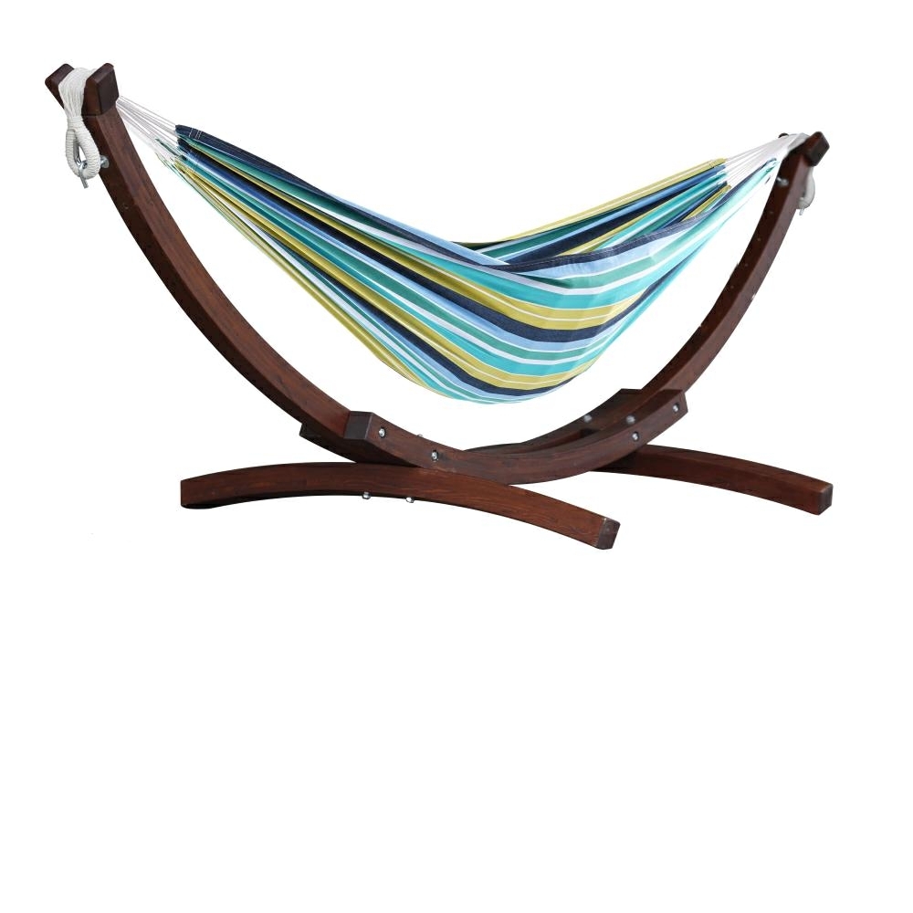 Hamac Brésilien 2 places avec support en bois - Cayo Reef