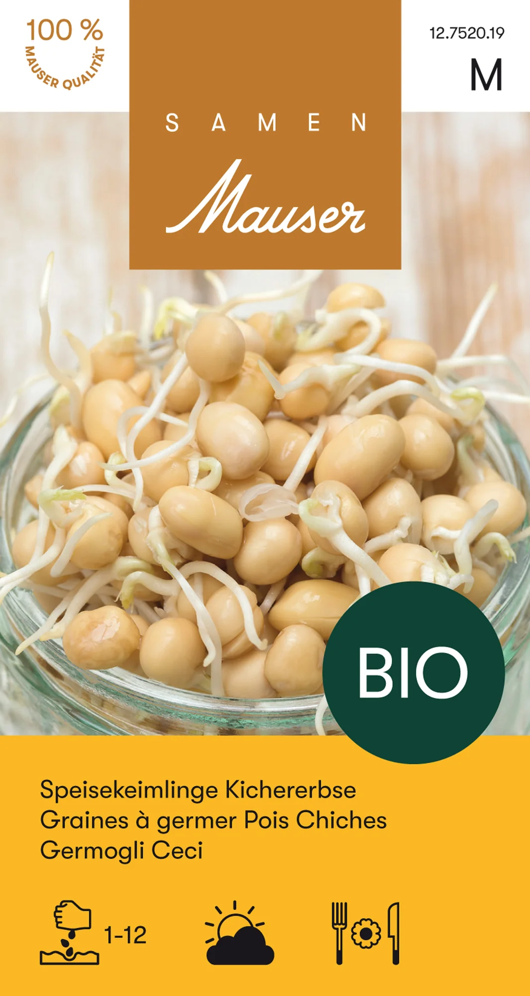 Germes de graines pois chiches bio