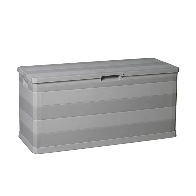 Coffre de jardin Elegance 280 litres - Gris chaud