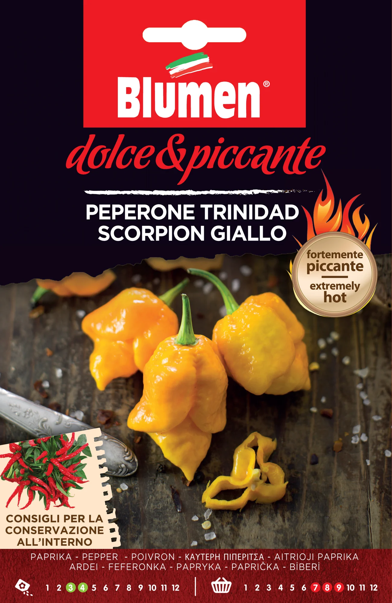 Chili Trinidad Scorpion giallo