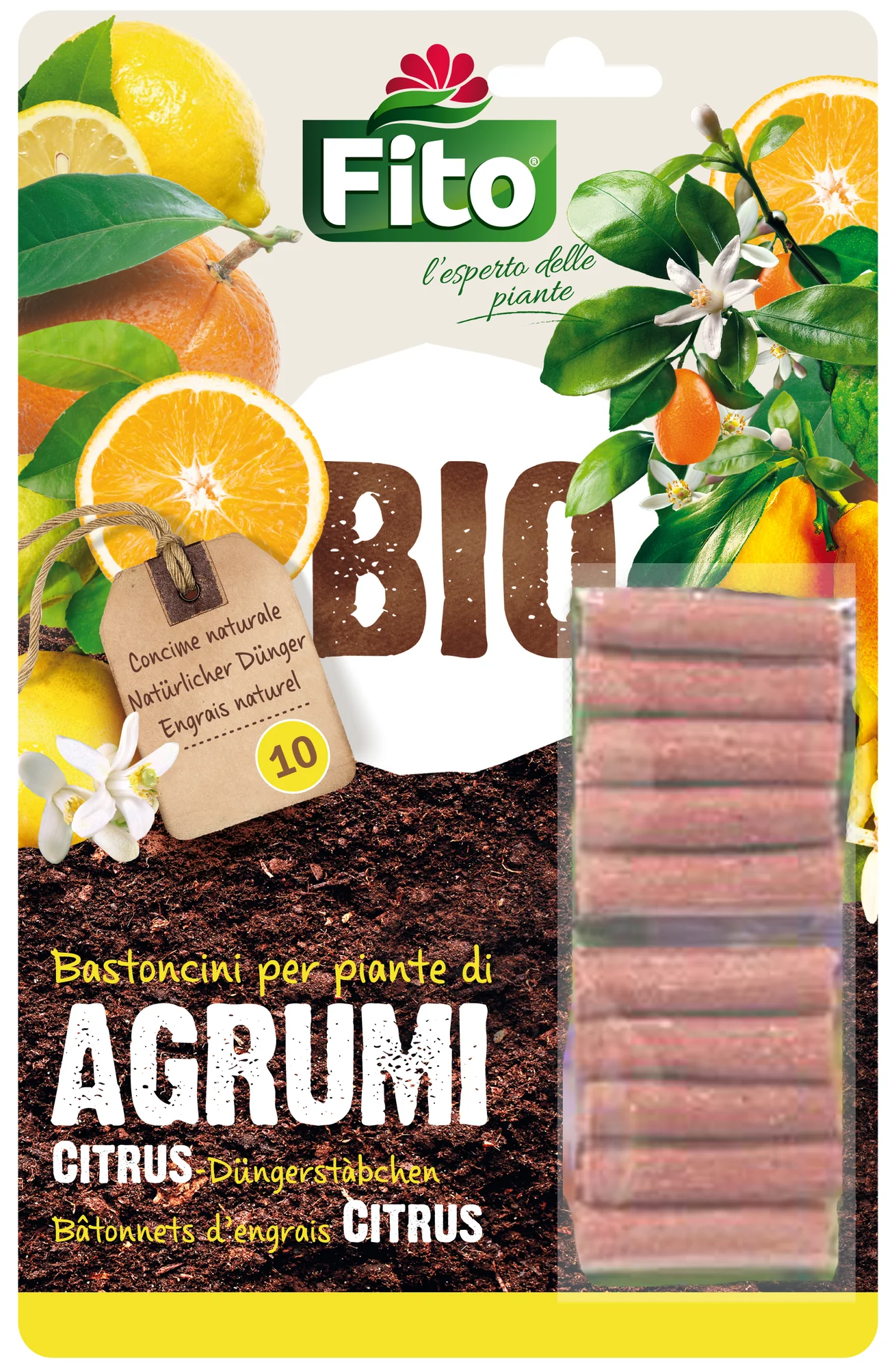 FITO bâtonnets d'engrais pour agrumes, 10 pièces