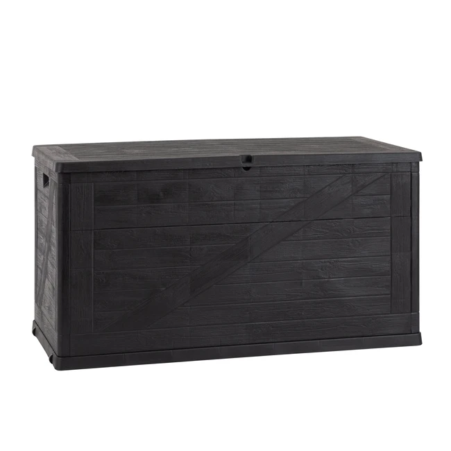 Coffre de jardin Wood 420 litres - Anthracite foncé