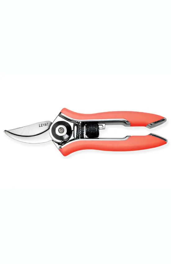 Sécateur LEYAT Happy Line Traditionnel, lame courbe, rouge