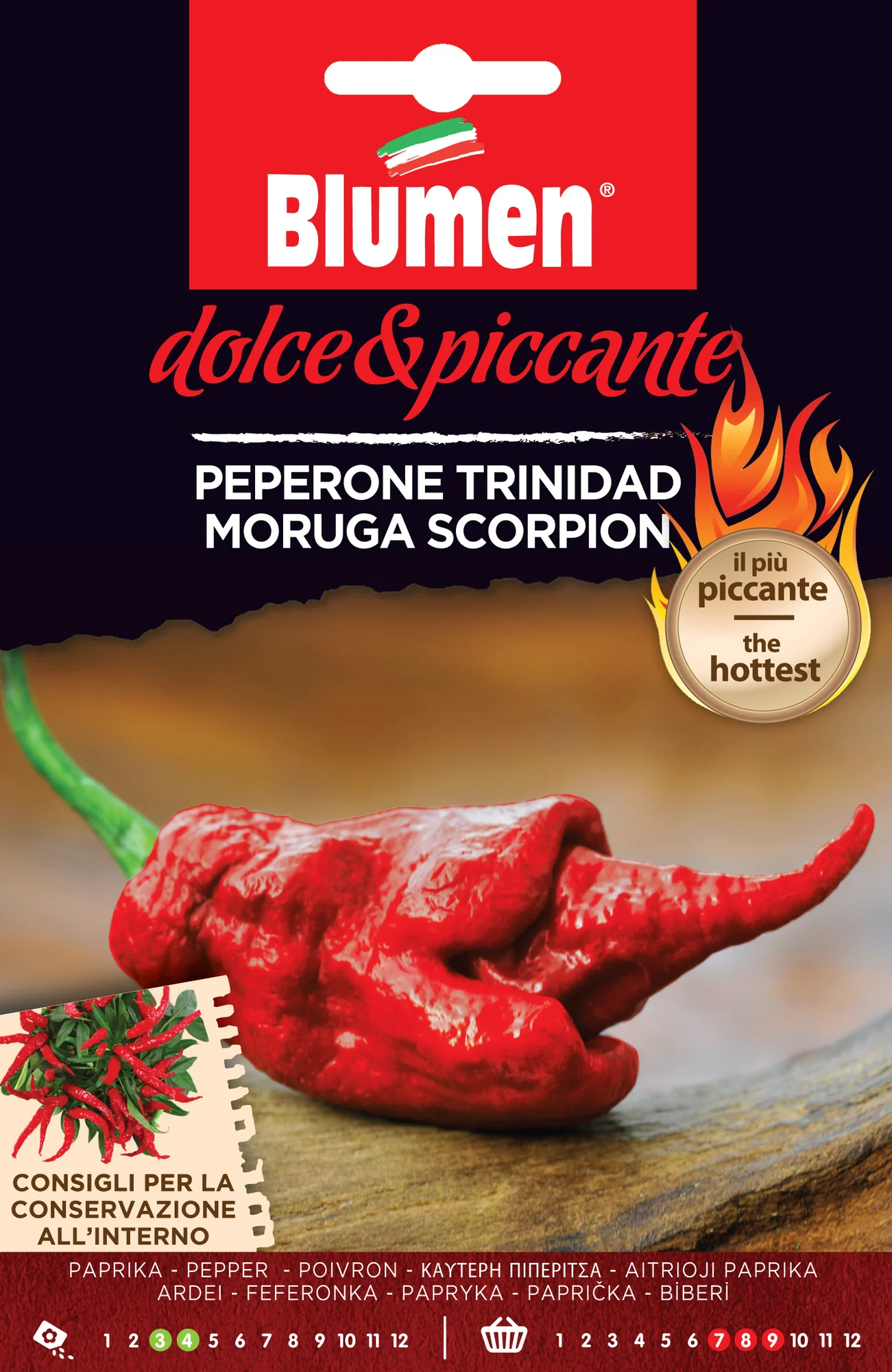 Chili Trinidad Scorpion Rosso