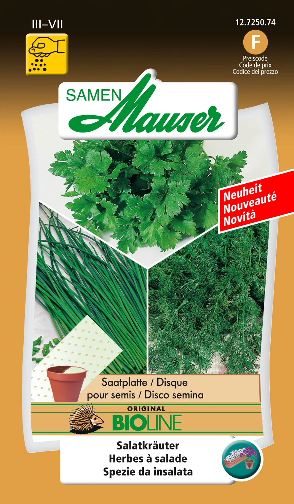 BIO Disque de semis Herbes à salade