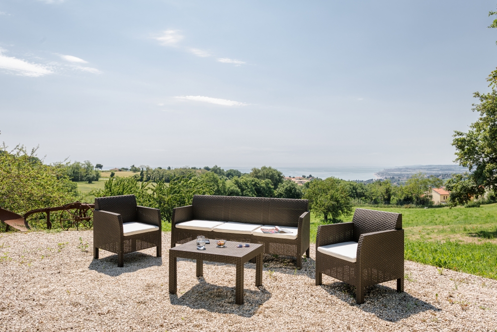 Gartenlounge 5-Sitzer Matilde – Braun