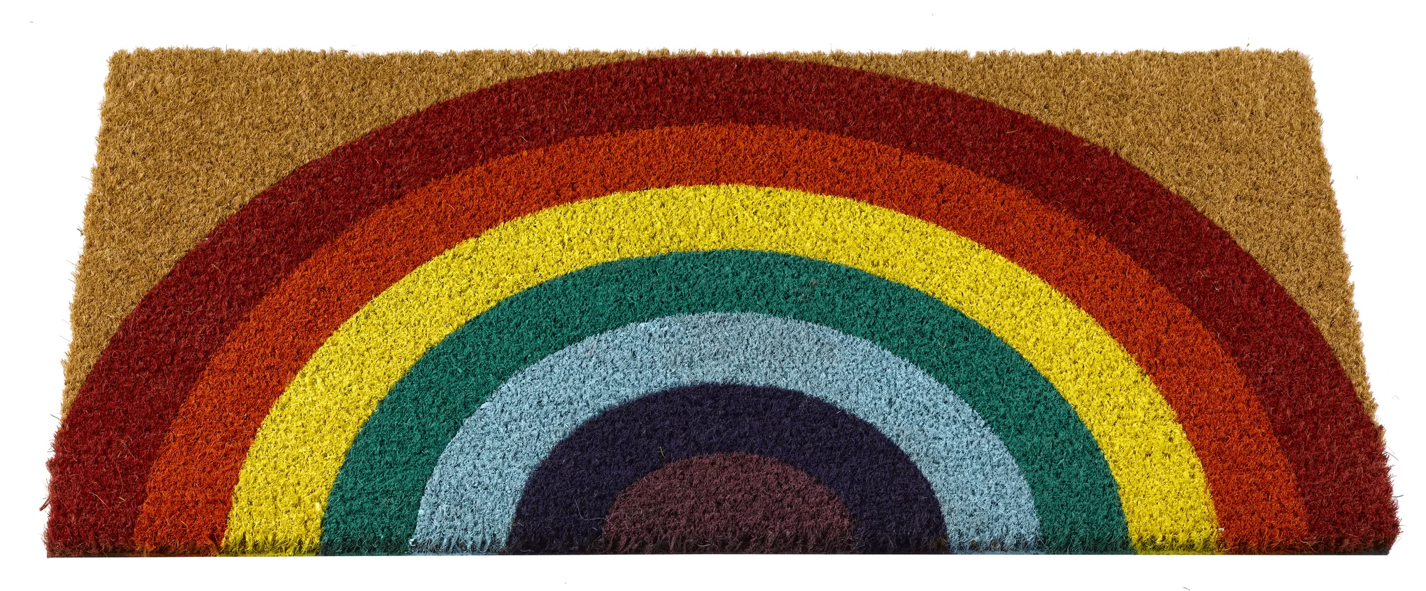 Fussmatte Kokos Rainbow, 75 × 45 cm