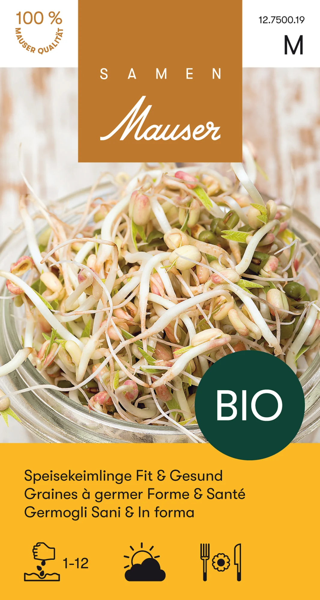 BIO Graines à germer Fit & Gesund, 200 g