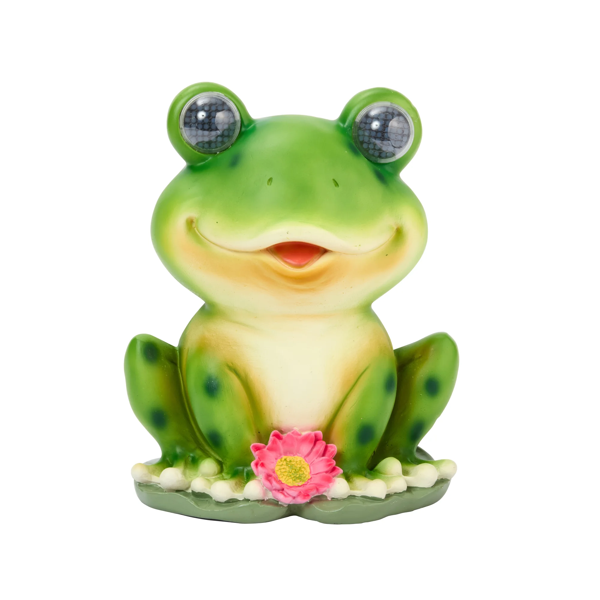 Solarfigur Frosch XL mit blinkenden Augen