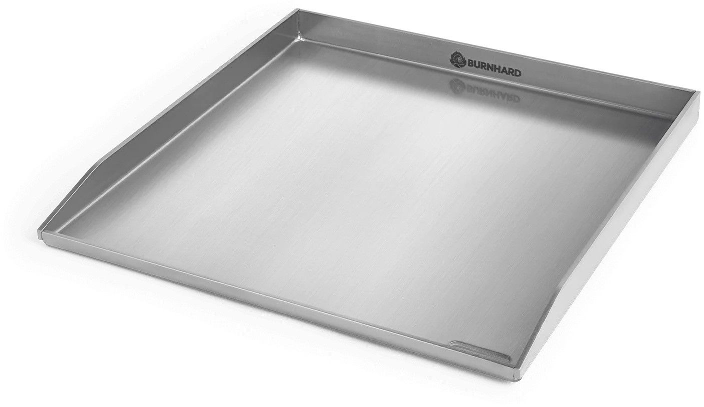 Plaque plancha en acier inoxydable – série FRED (41,5 × 40 cm)